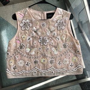 Needle & thread beaded top